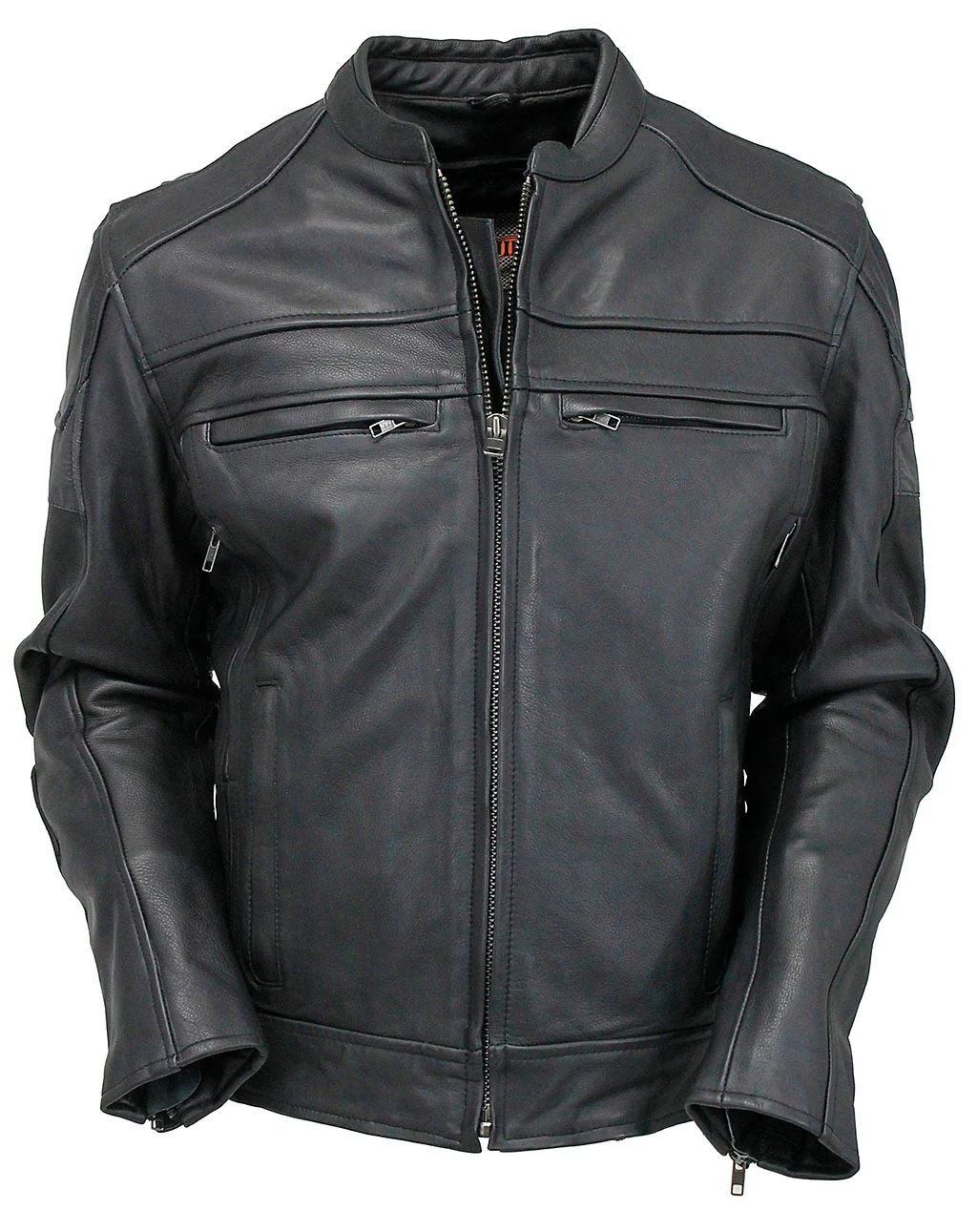 Men's Vented Motorcycle Jacket w/Reflector Trim #M6947VZGK - Image 5