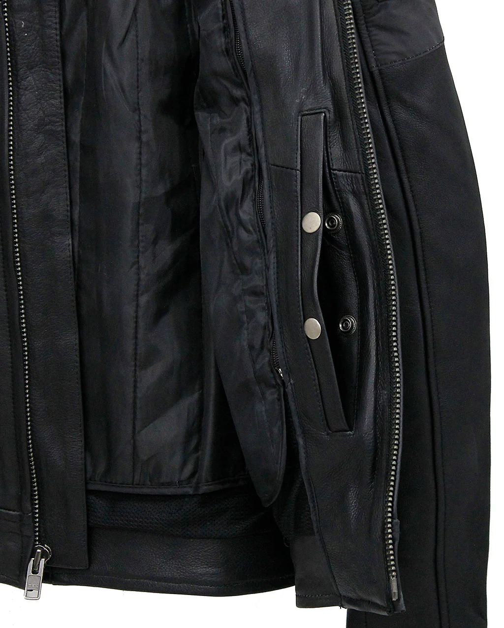 Men's Vented Motorcycle Jacket w/Reflector Trim #M6947VZGK - Image 7