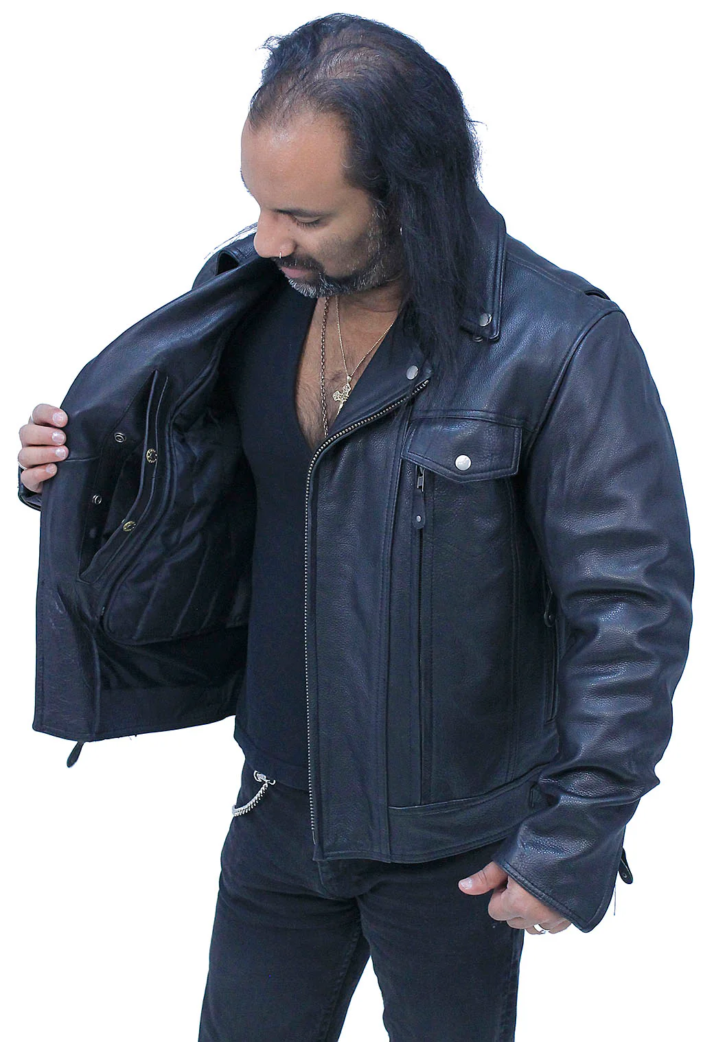Classics Men's Vented Utility Cruising Jacket #M244BNKDZ - Image 6