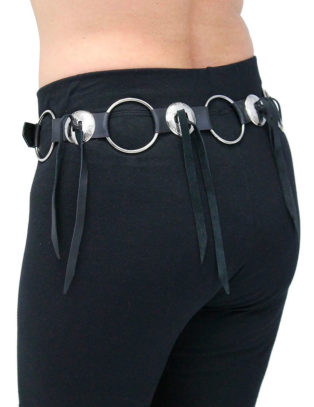 Rings and Conchos Leather Belt #BT2209RRC () - Image 5