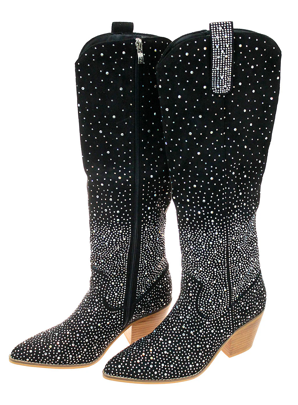 Night Sky Crystal 17" Cowgirl Boots #BLC10SK-SHINE17