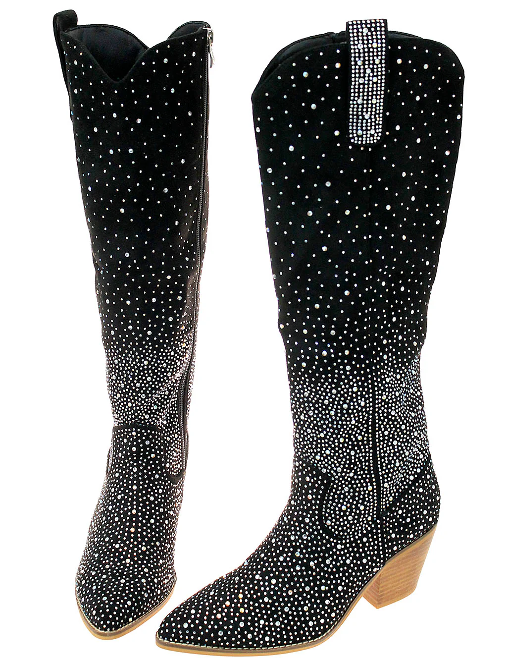 Night Sky Crystal 17" Cowgirl Boots #BLC10SK-SHINE17 - Image 2