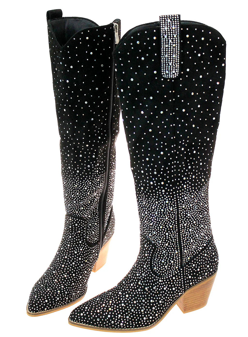 Night Sky Crystal 17" Cowgirl Boots #BLC10SK-SHINE17 - Image 3