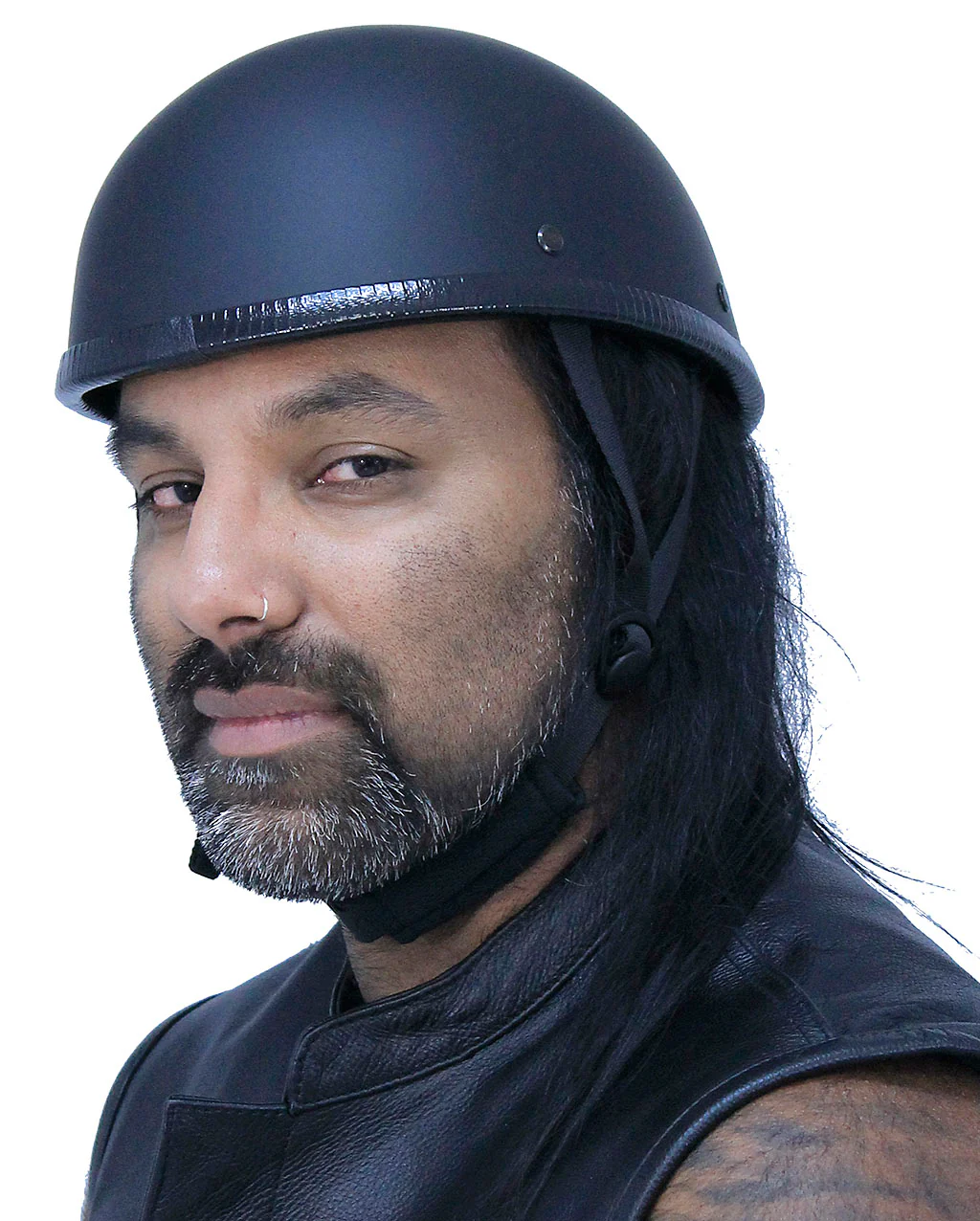 Flat Black Novelty Eagle Helmet with Y Strap #H1105FLAT - Image 6