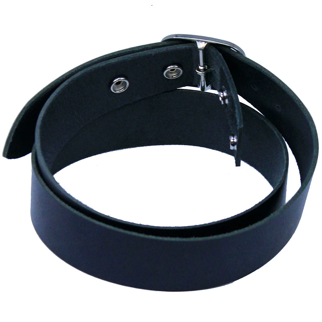 Extra Wide Heavy Black Leather Belt 1.75" Made in USA #BT25175K (28-62) - Image 2