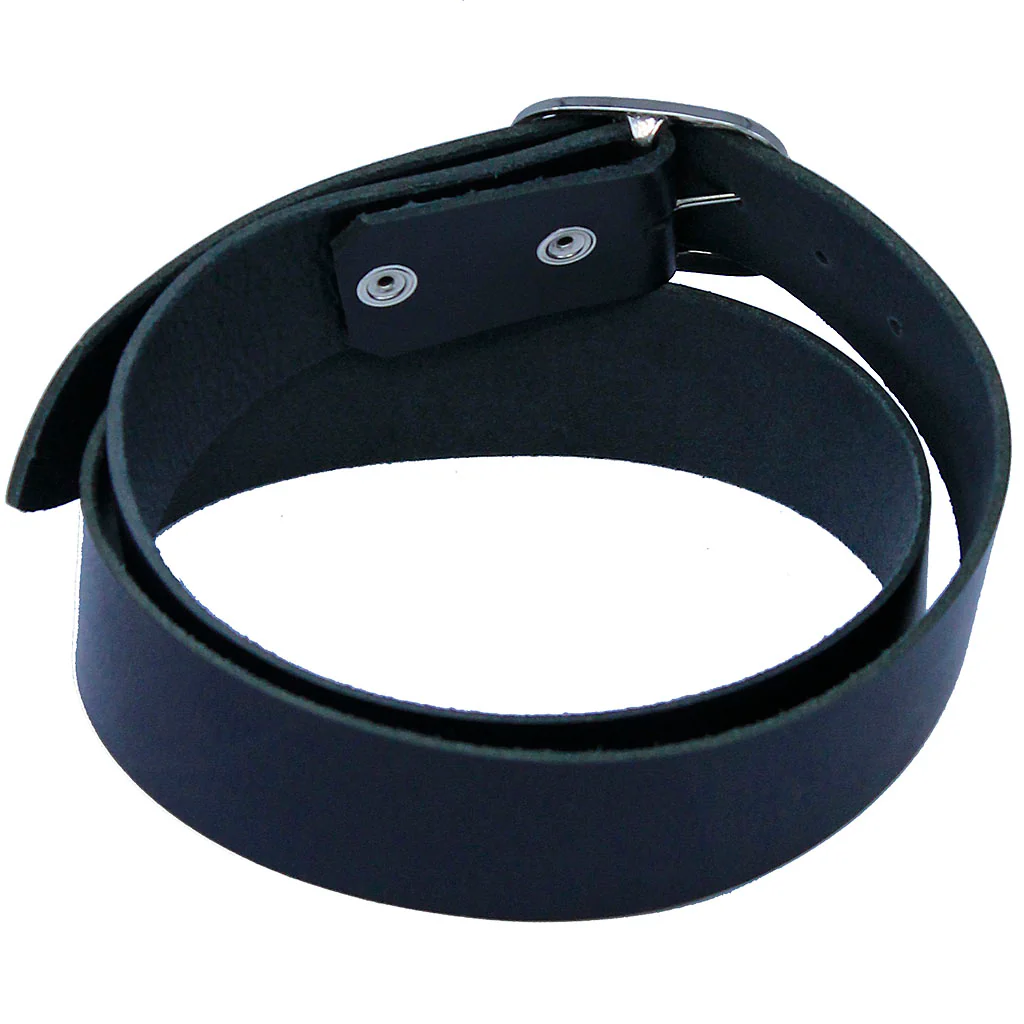 Extra Wide Heavy Black Leather Belt 1.75" Made in USA #BT25175K (28-62) - Image 3