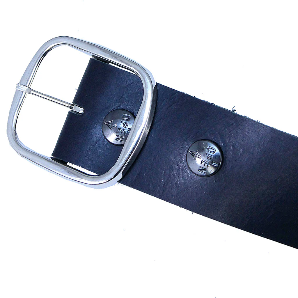 Extra Wide Heavy Black Leather Belt 1.75" Made in USA #BT25175K (28-62) - Image 4