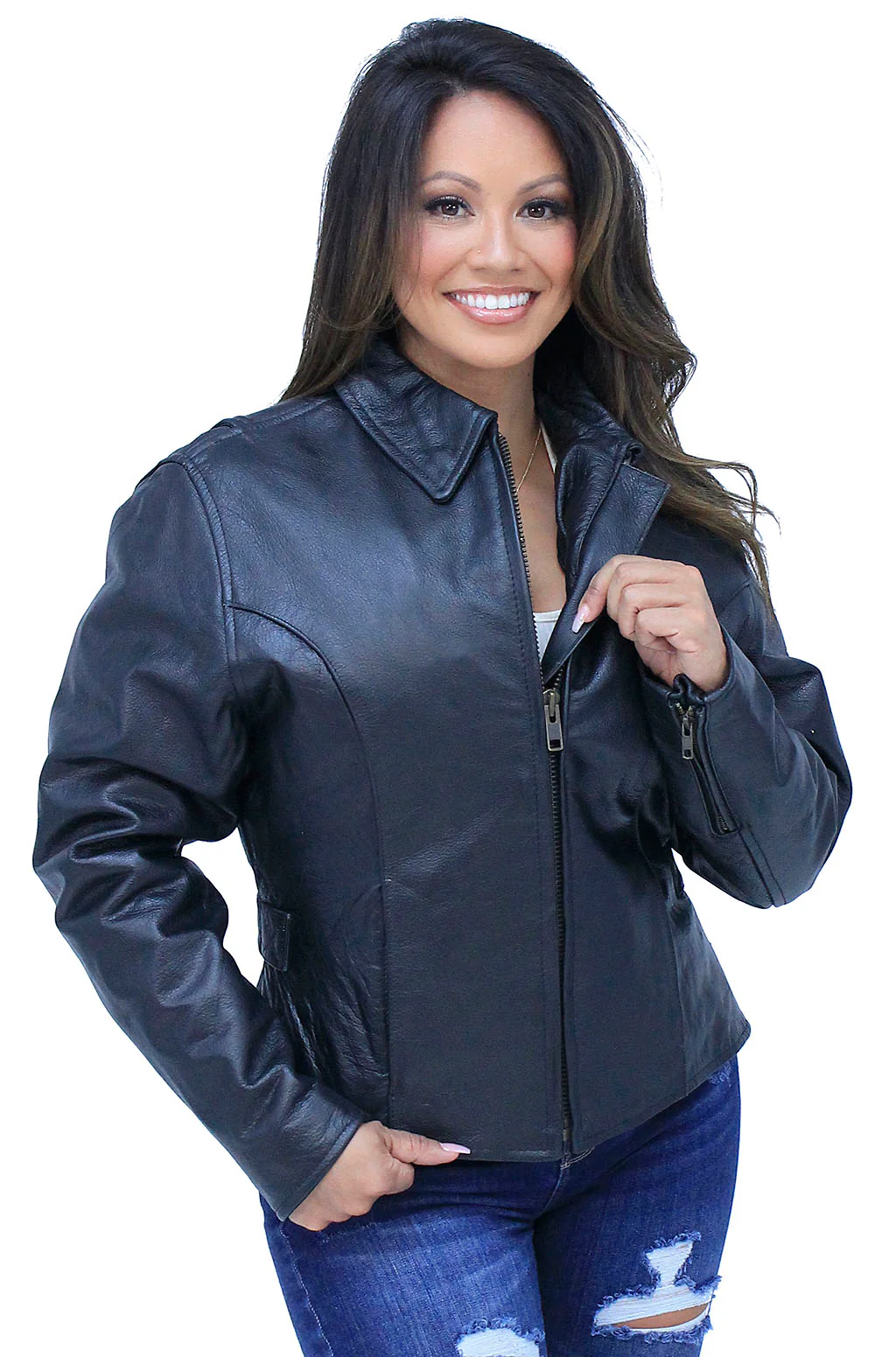 The Wanderer - Premium Buffalo Leather Jacket for Women #L38900 (S-3X) - Image 4