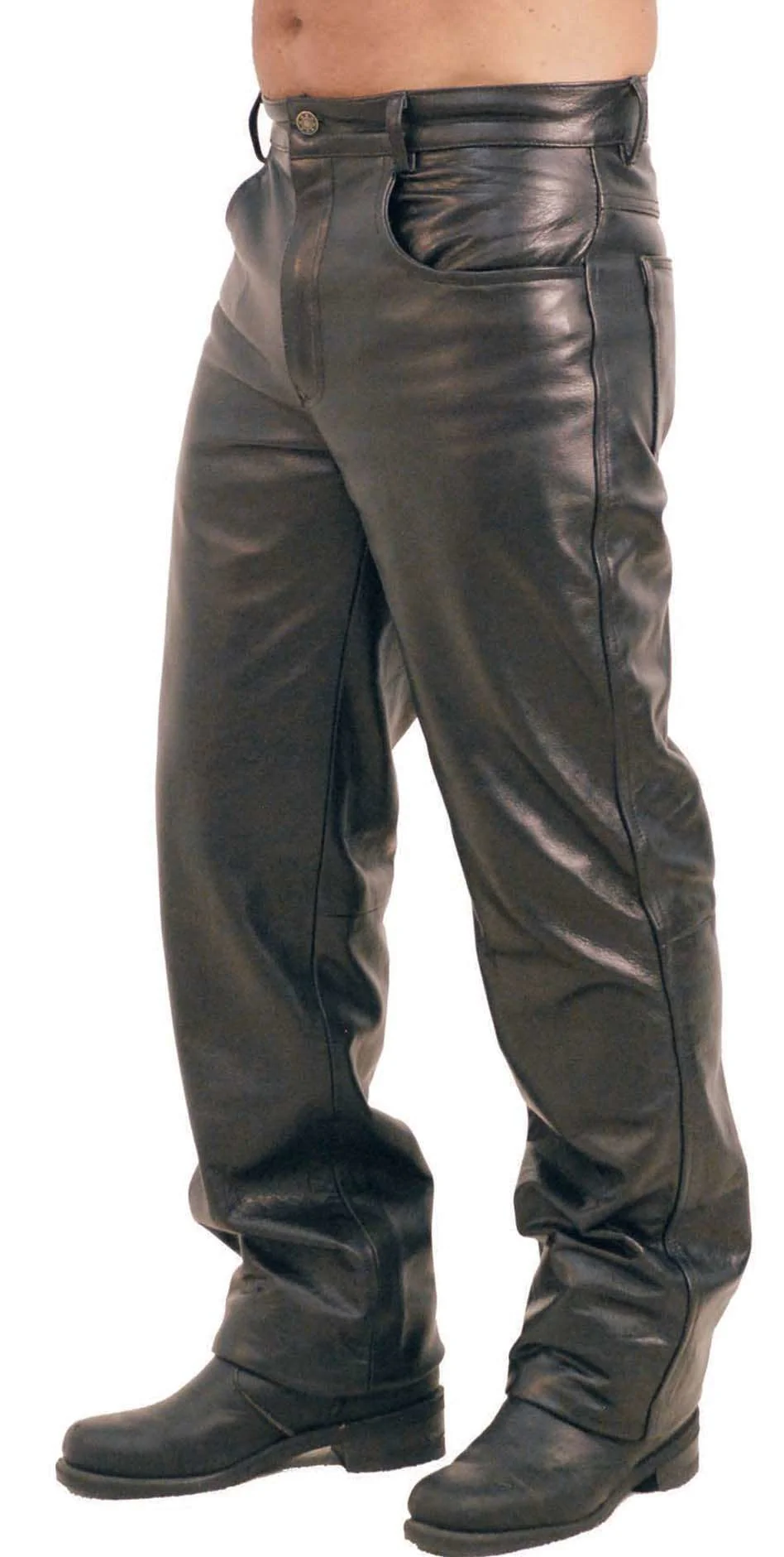 Premium Buffalo Men's Leather Pants #MP750 - Image 3