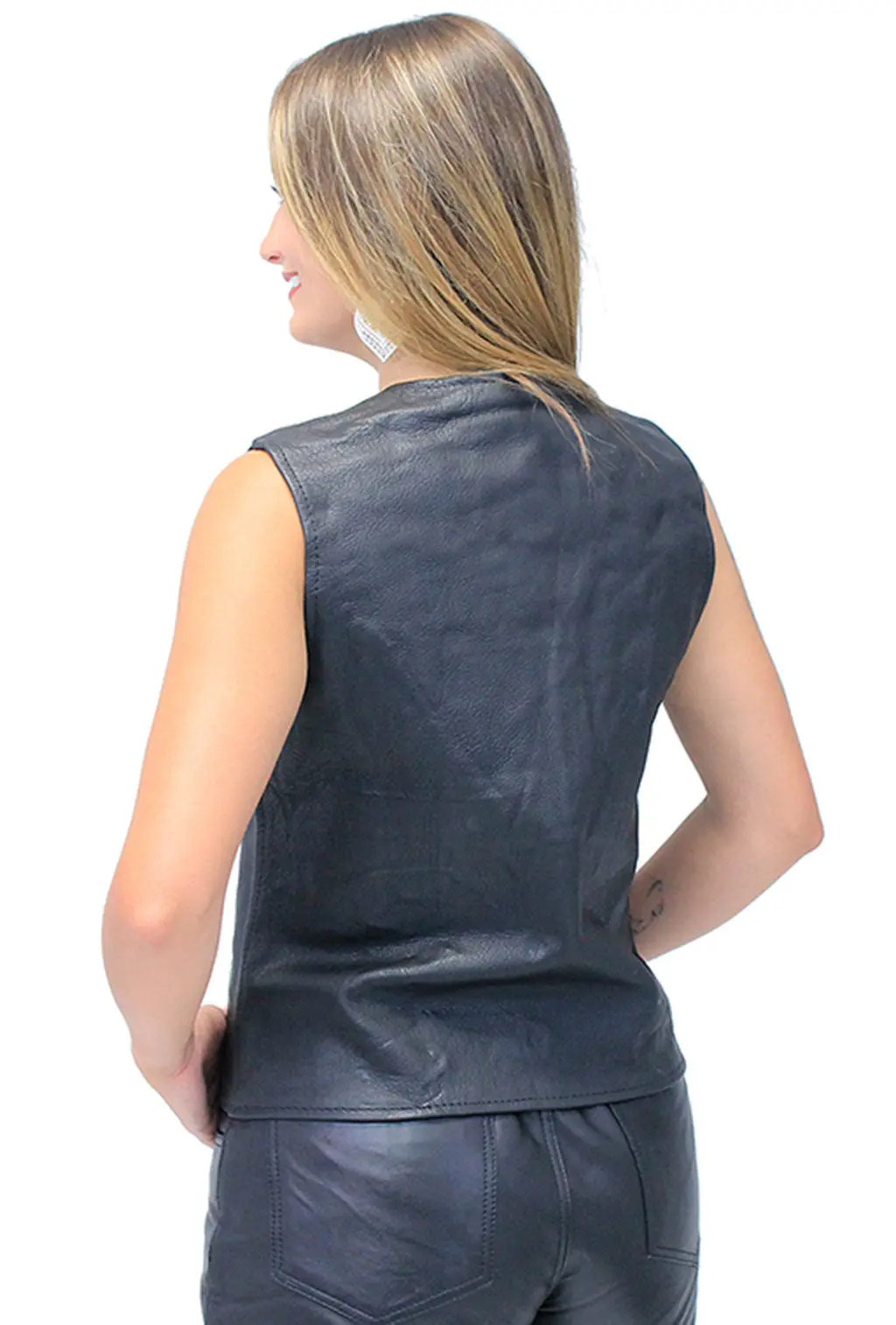 Purple and Black Corset Laced Vest #VL4999LPU () - Image 2