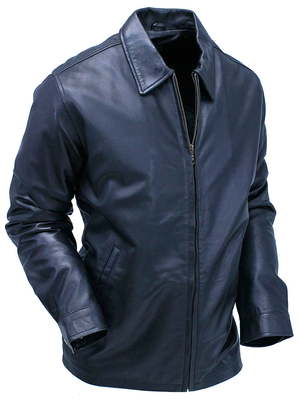 Rebel Without a Cause 3/4 Long Leather Jacket #M2199ZK