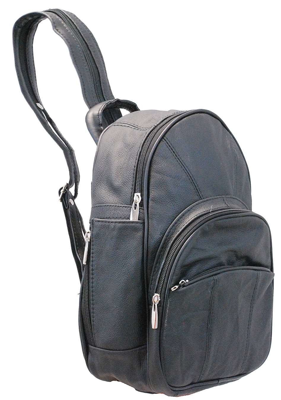 Small Round Top Zipper Backpack Purse w/Organizer #BPS3303K - Image 5