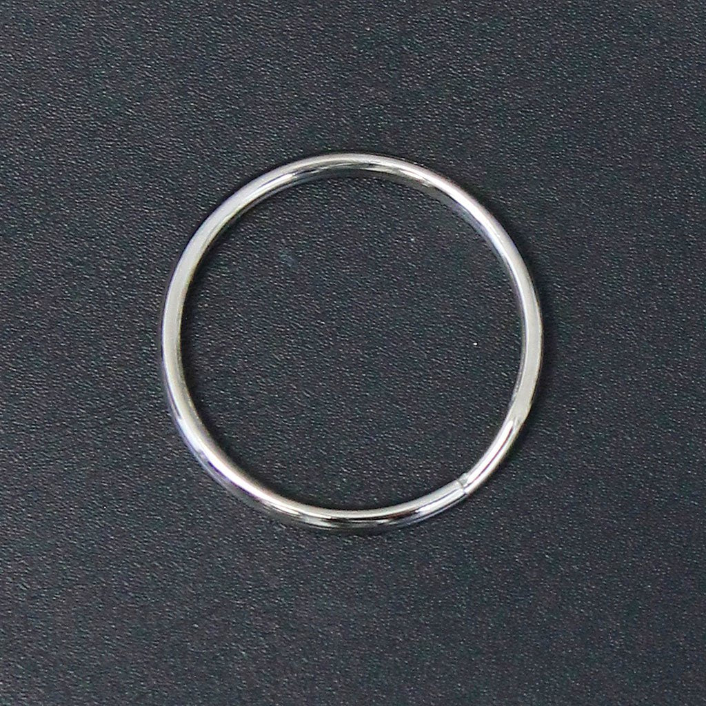 75 pcs 1 1/4'' Split Nickel Silver Key Rings #ZKEY8390S - Image 3