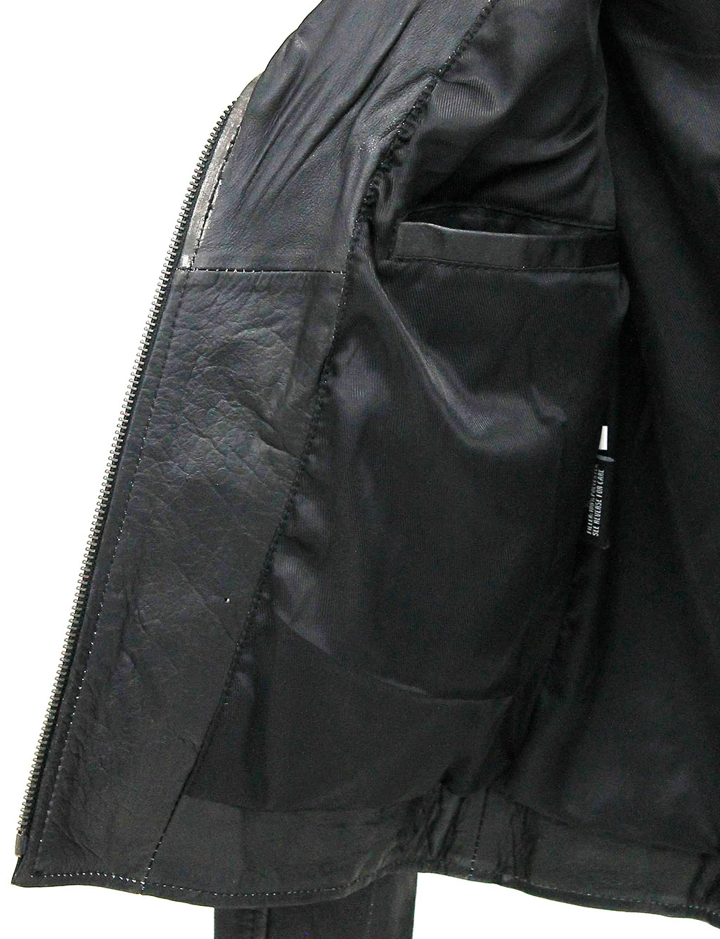 Star filled Women's Vintage Leather Motorcycle Jacket #LA6960GY-STAR - Image 4