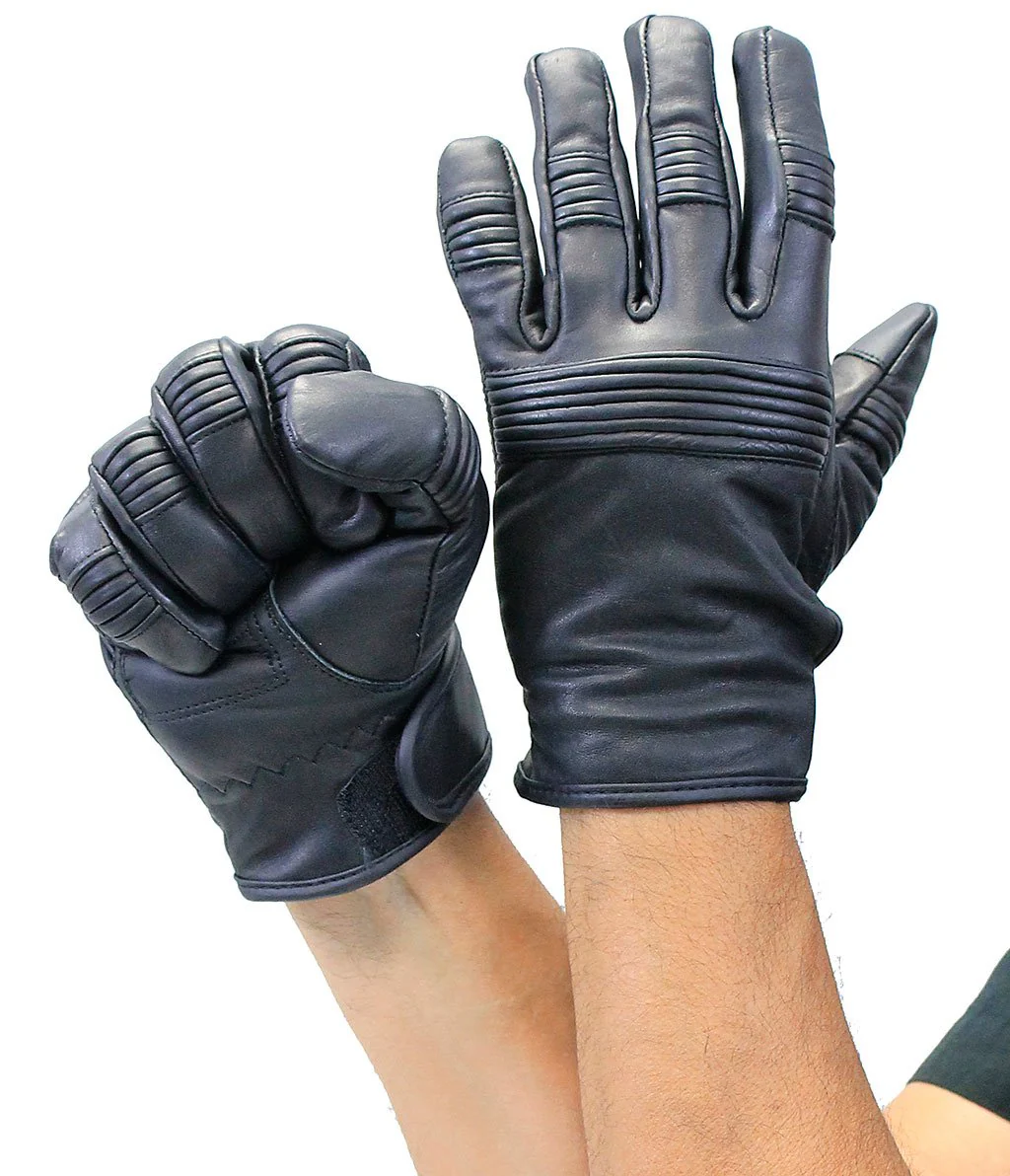 Super Soft Premium Leather Motorcycle Gloves #G8212NK - Image 3