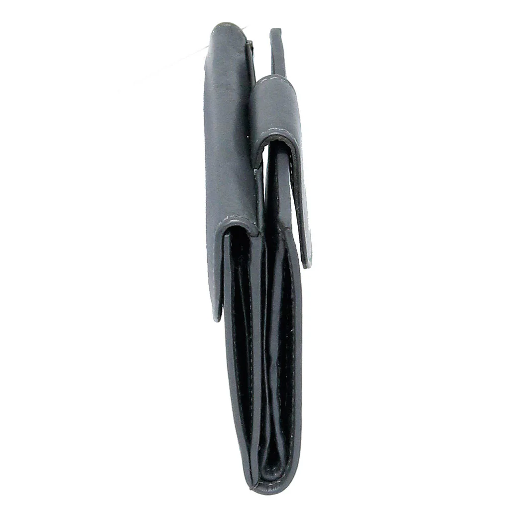 Super Thin Gray Leather RFID Wallet #WL10RFIDGY - Image 2
