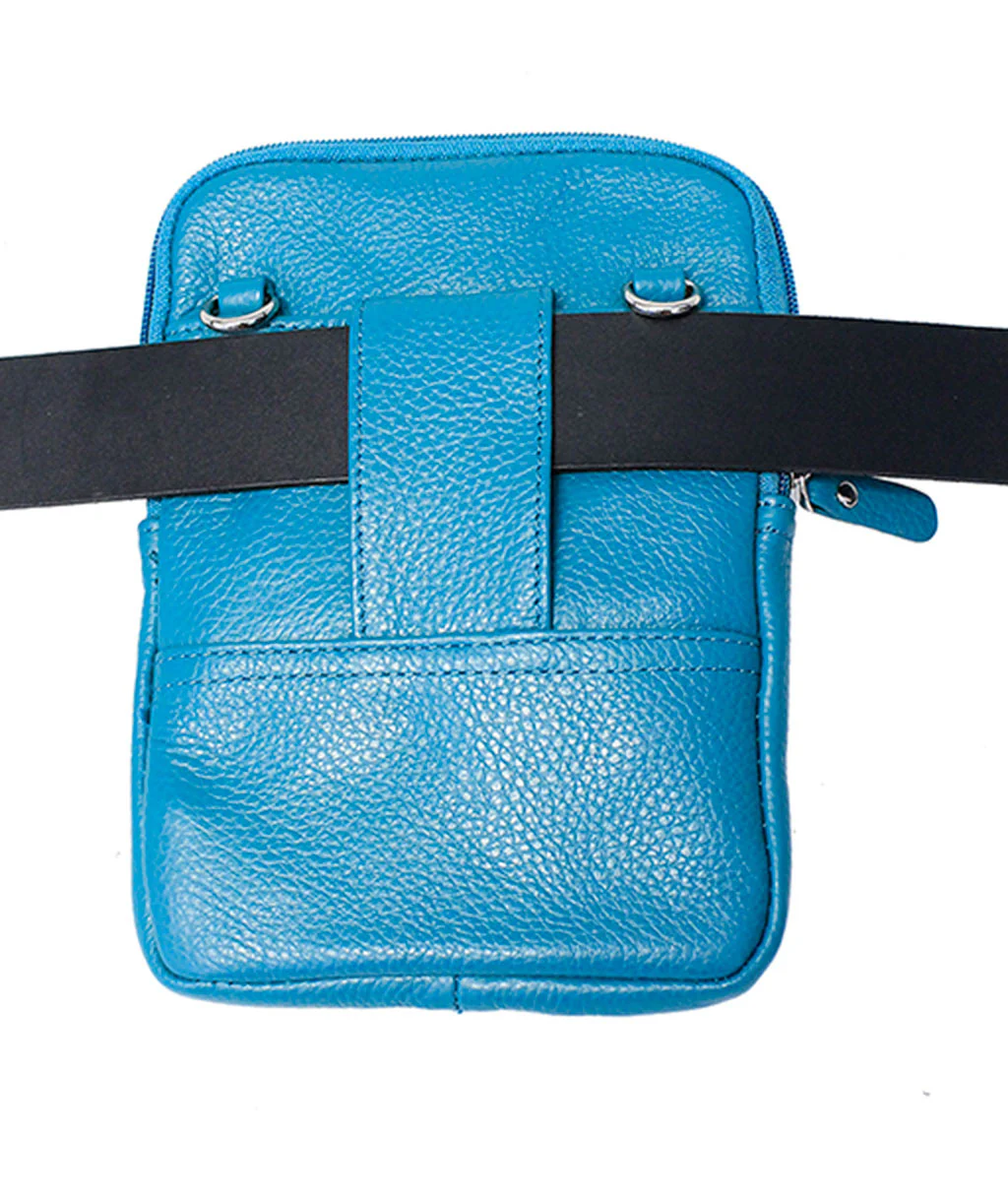 Turquoise Cross Body Belt Pouch #P0183T - Image 2