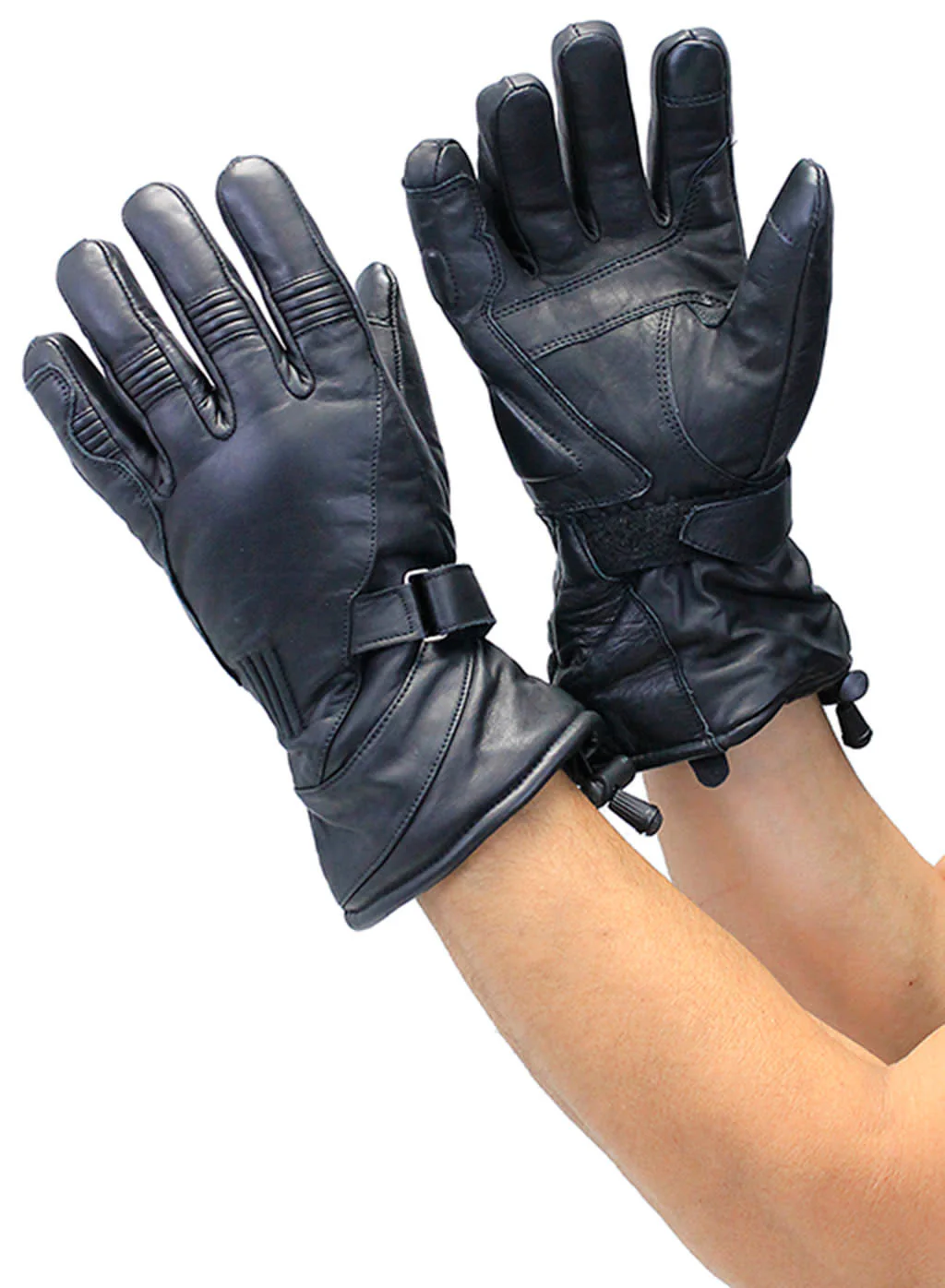 Ultra Premium Gauntlet Motorcycle Gloves #G8418NK - Image 3