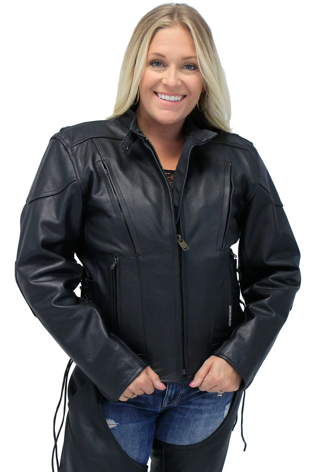 Vented Eagle Leather Jacket for Women #L356VZ (XS-2X) - Image 3