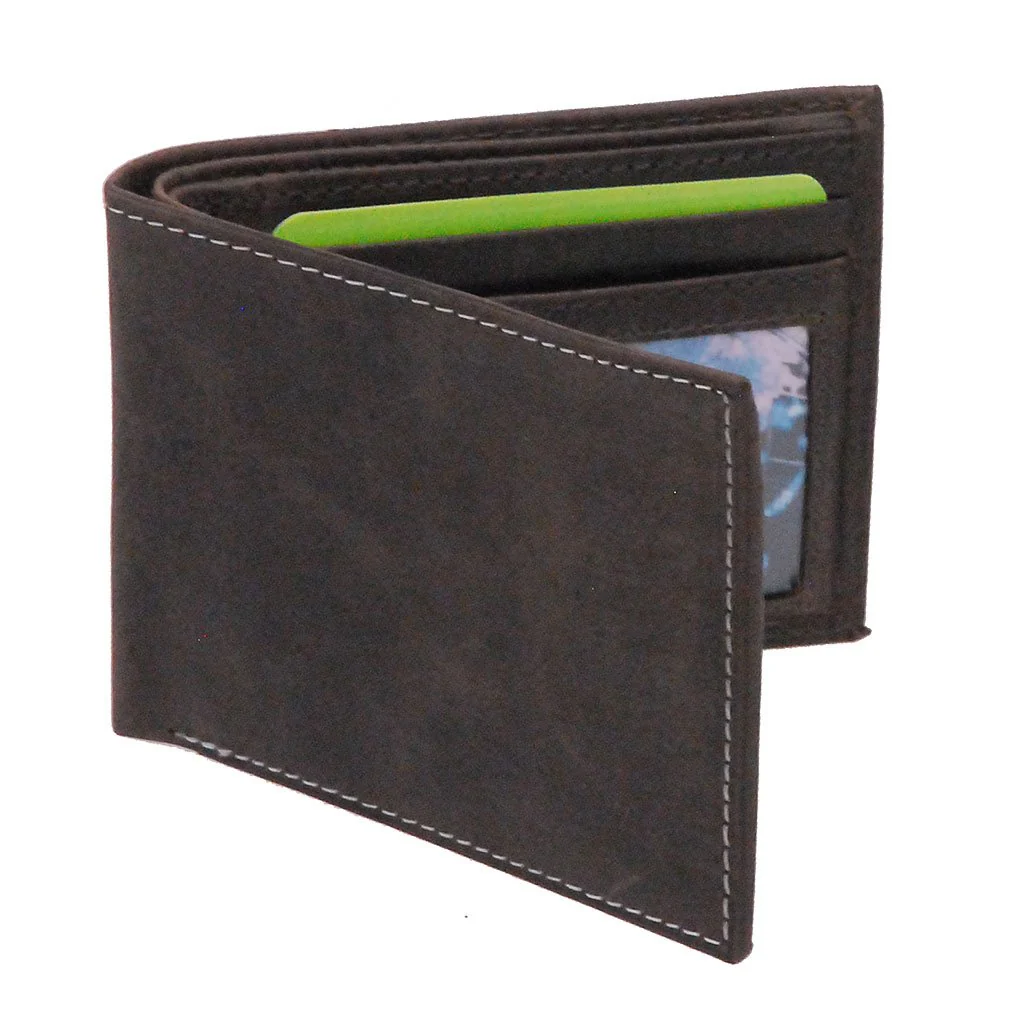 Vintage Black Bifold RFID Wallet #WM13010KID