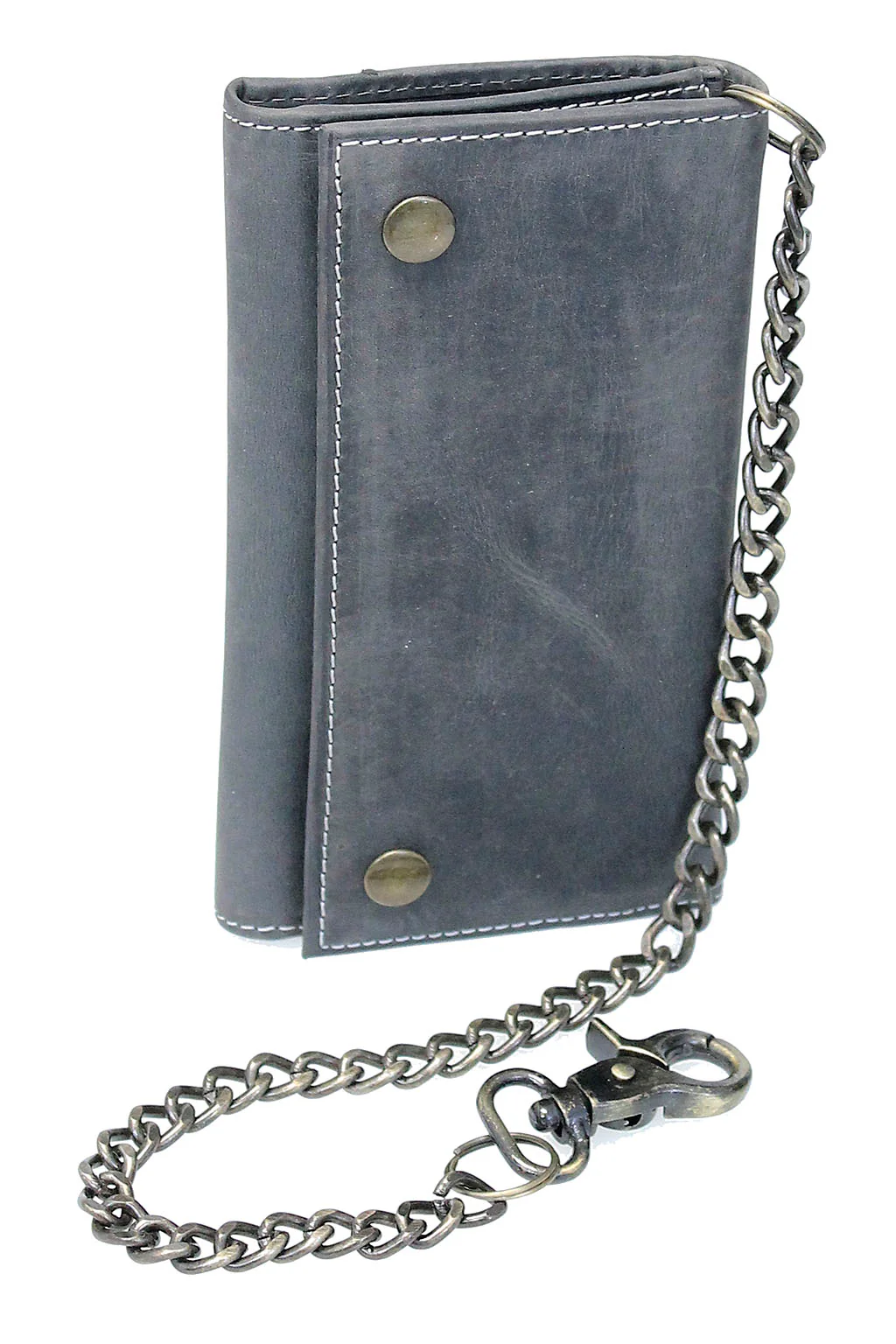 Vintage Black Long Chain Wallet Organizer #WC543750K - Image 2