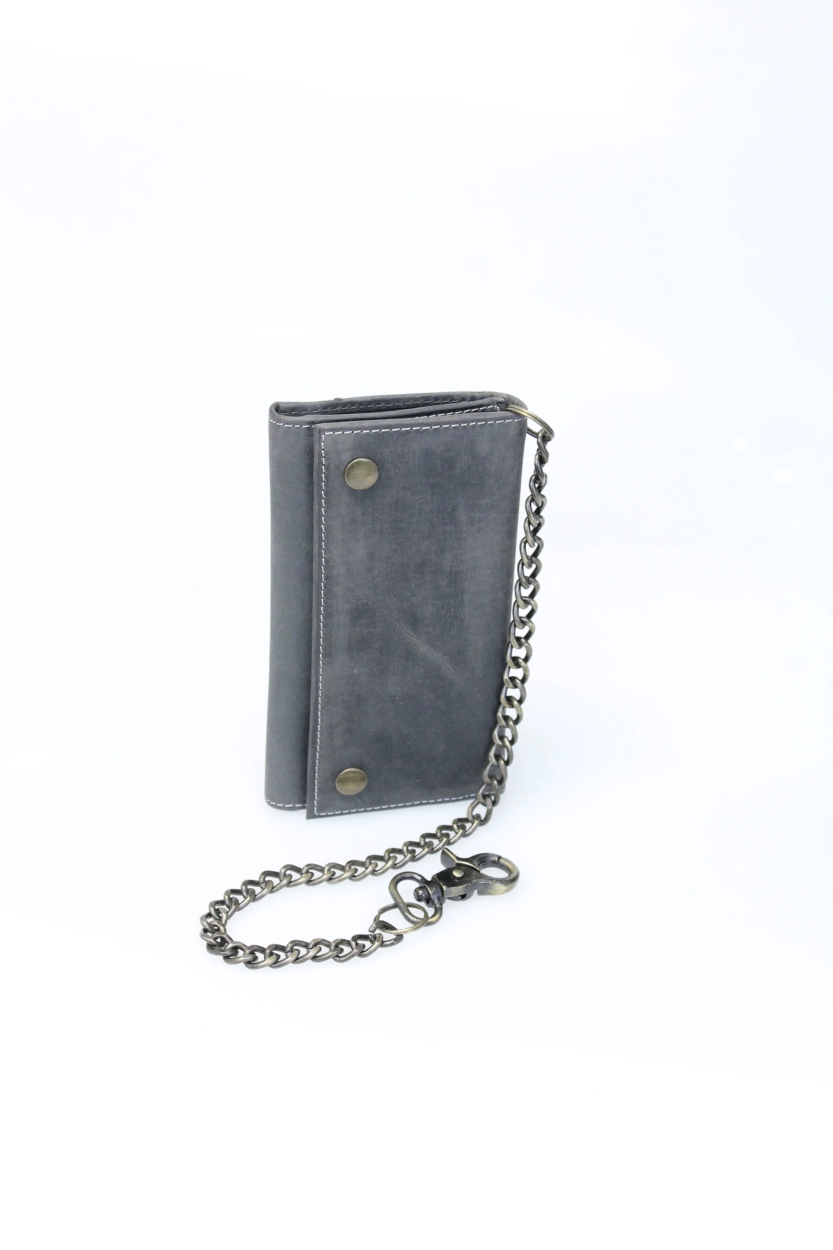 Vintage Black Long Chain Wallet Organizer #WC543750K - Image 3