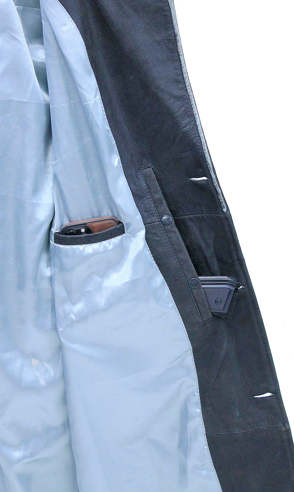 Vintage Cowhide Jamin Leather® Trench Coat #MA2203D - Image 5