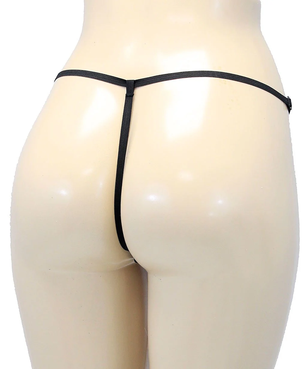 White Snakeskin Leather G-string #UG404SS - Image 2