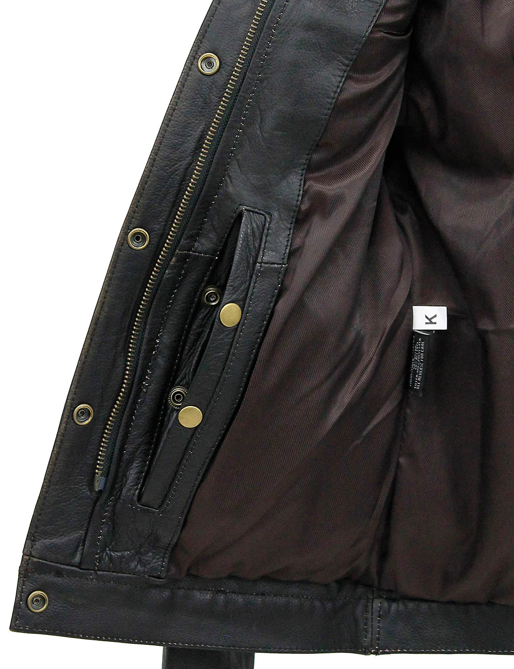 Women's Ultra Premium Vintage Brown Leather Jean Jacket #LA6894GN - Image 6