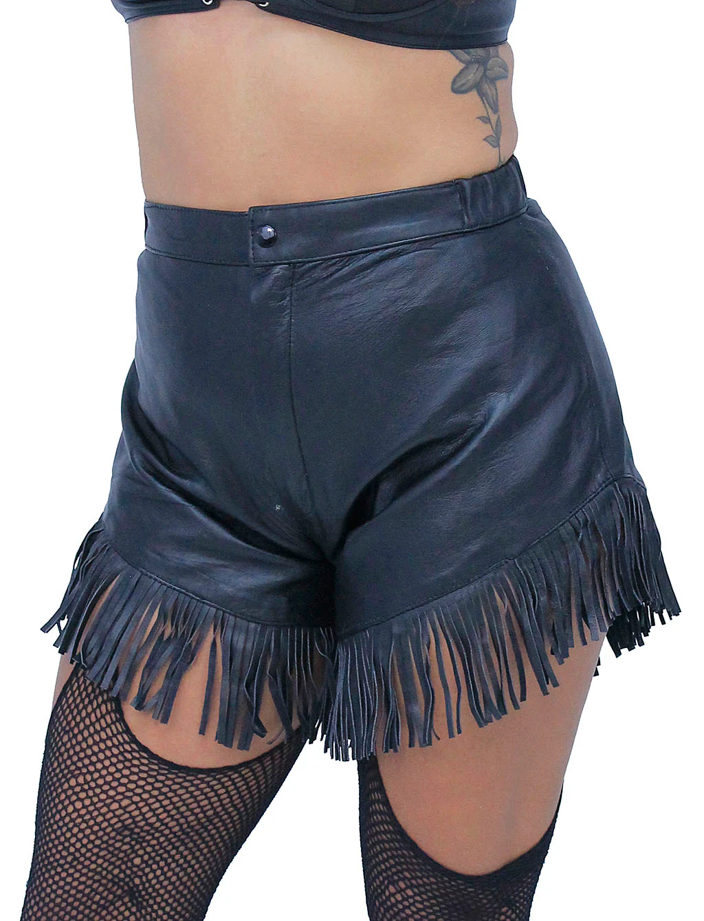 Woodstock Fringed Leather Hot Pants #SH11540FK (20) - Image 2